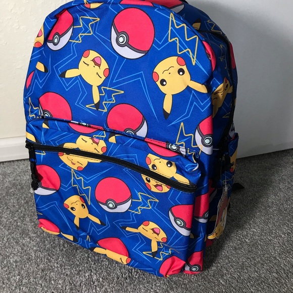 Pokémon Pikachu Pokeball print boys school backpack. - Picture 8 of 9